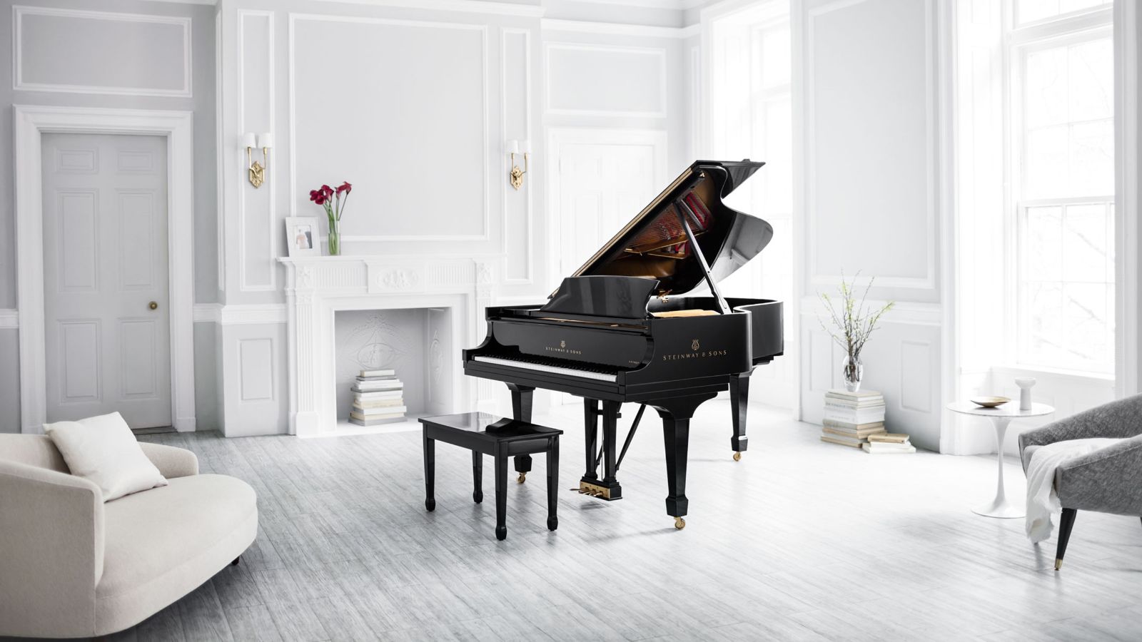 Grand piano steinway on sale and sons harga
